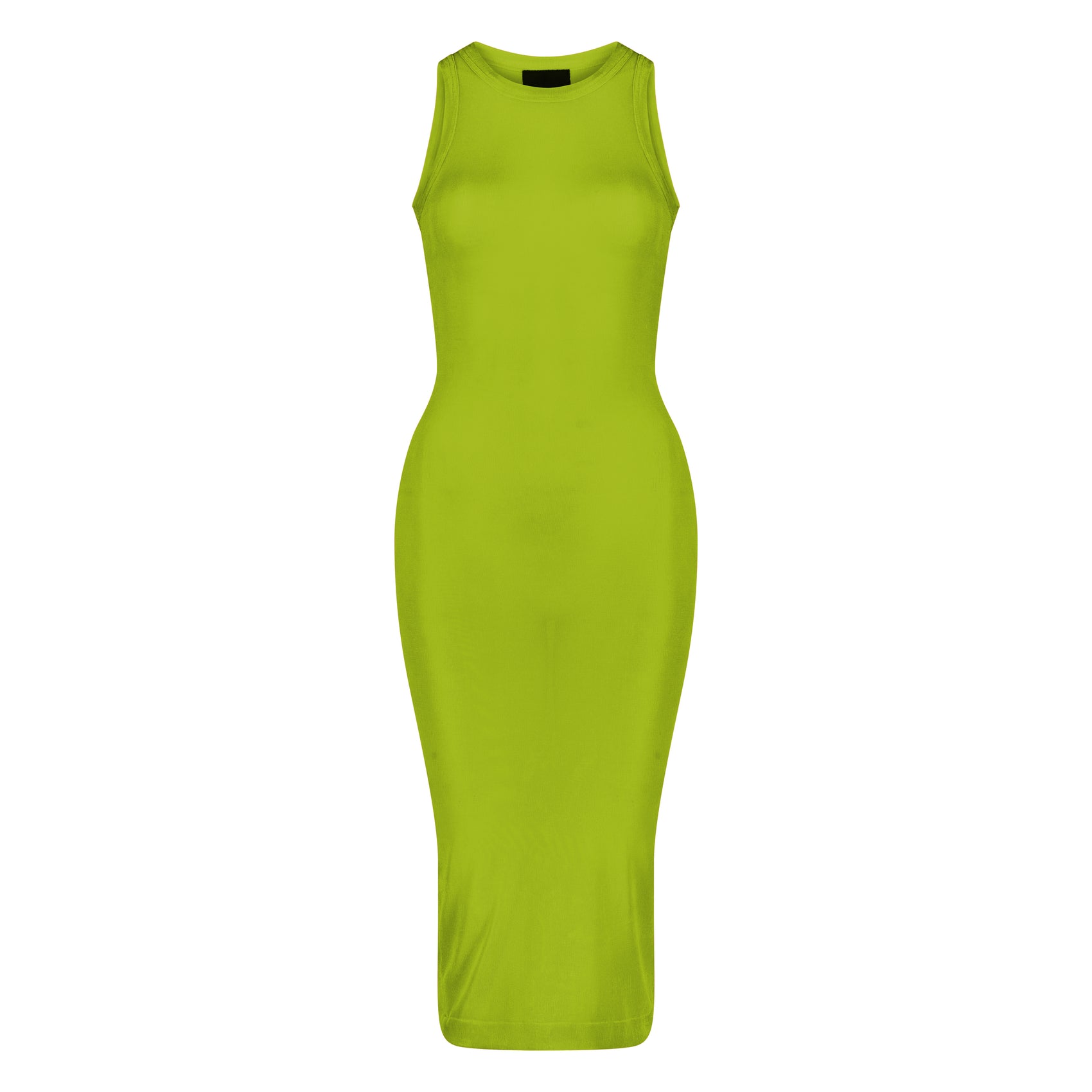 Semi-Sheer Dress In Green
