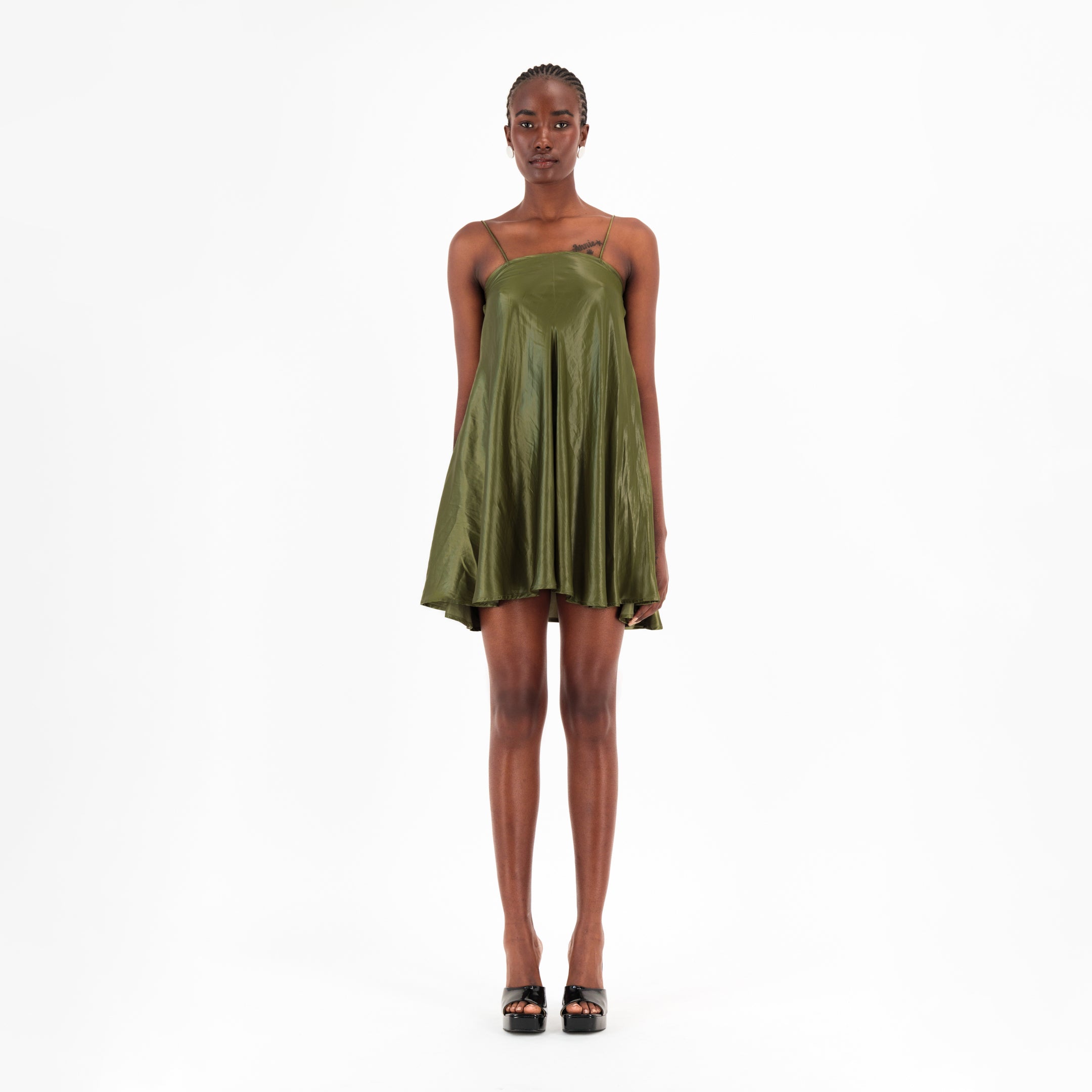 green mini slip dress Satin Perfect for creating chic Style:SP25424 Buy Brave Soul Womens 1960s fashion inspired