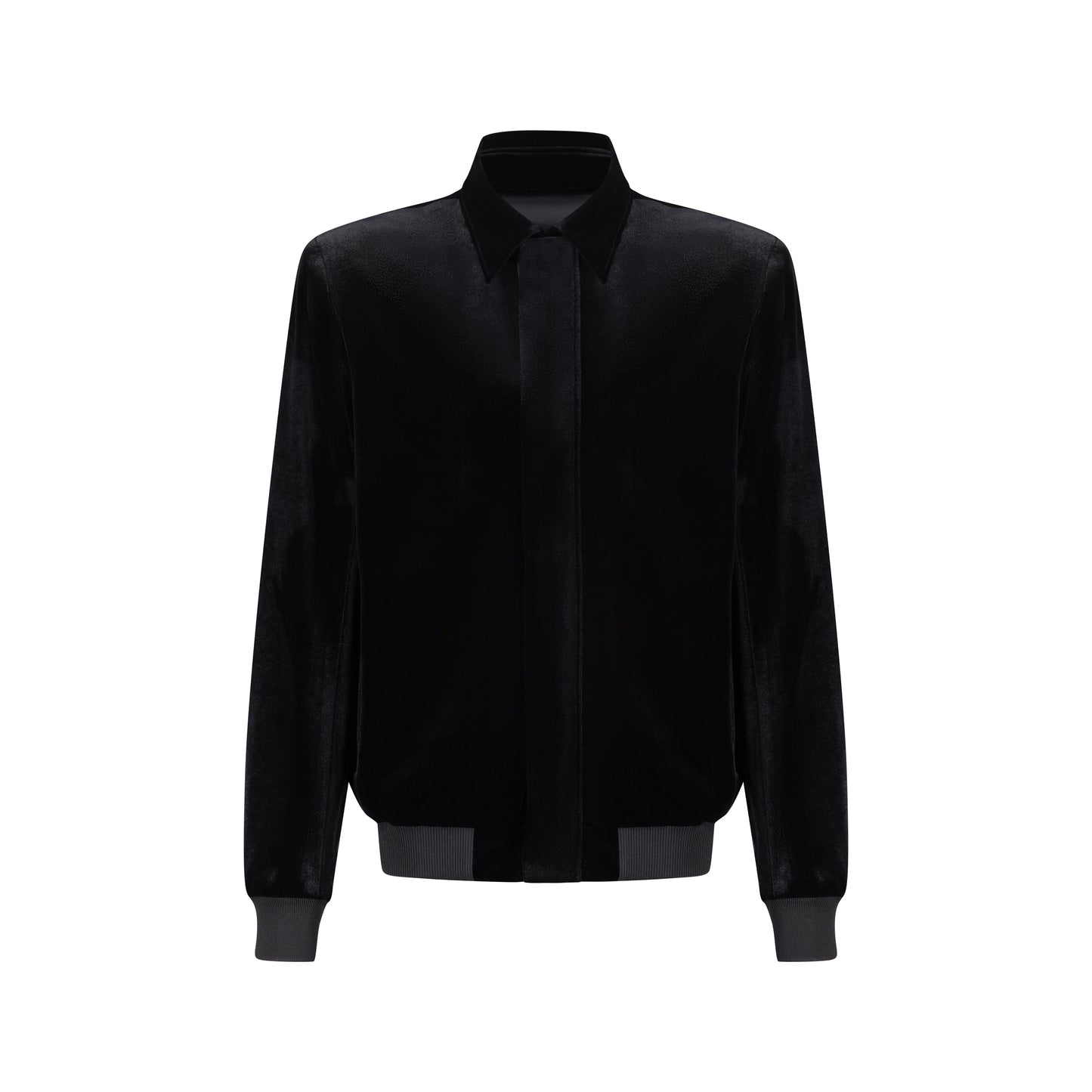 Black Velvet Bomber Jacket