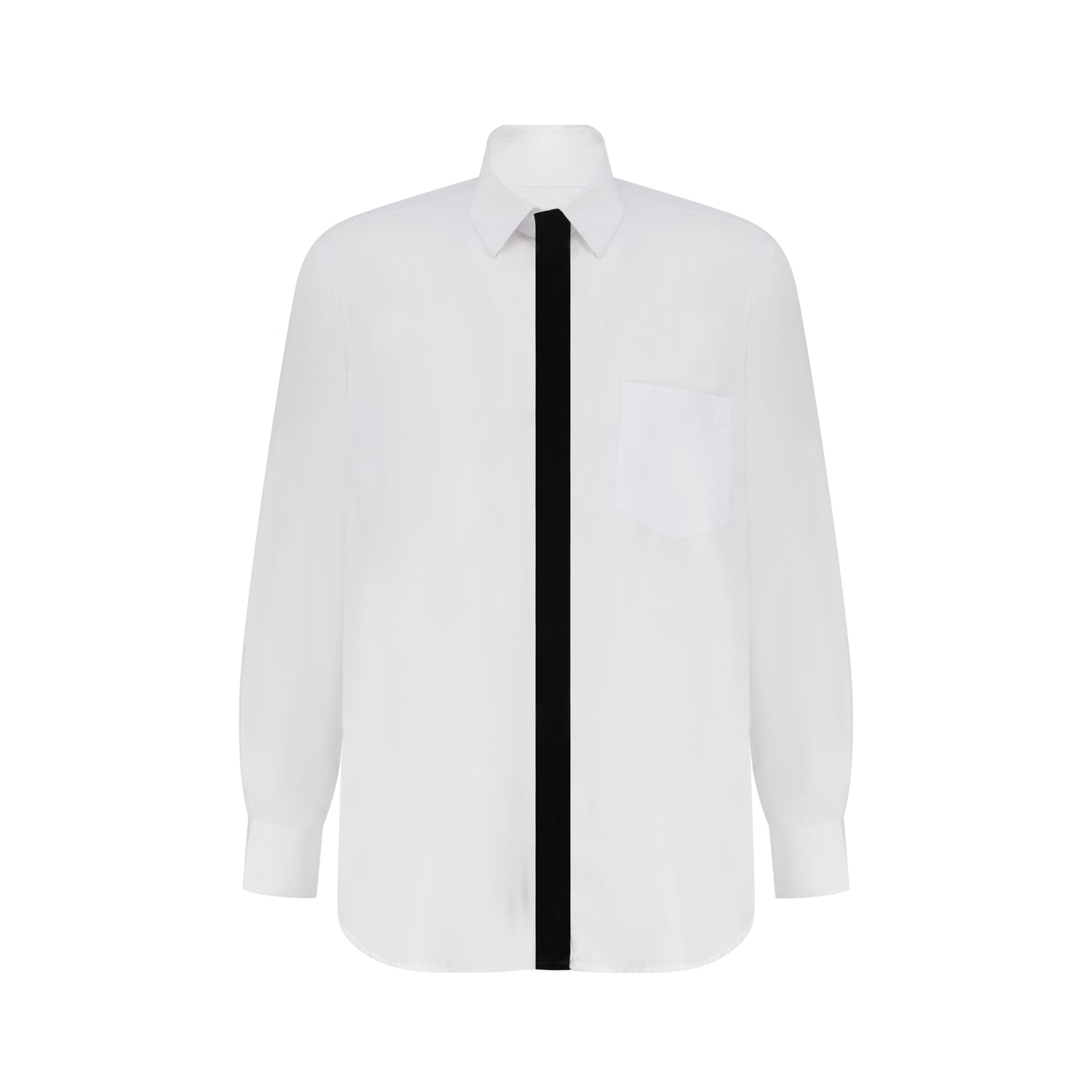 Velvet Patch White Shirt