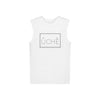 White ÚCHÈ Logo Sleeveless Shirt