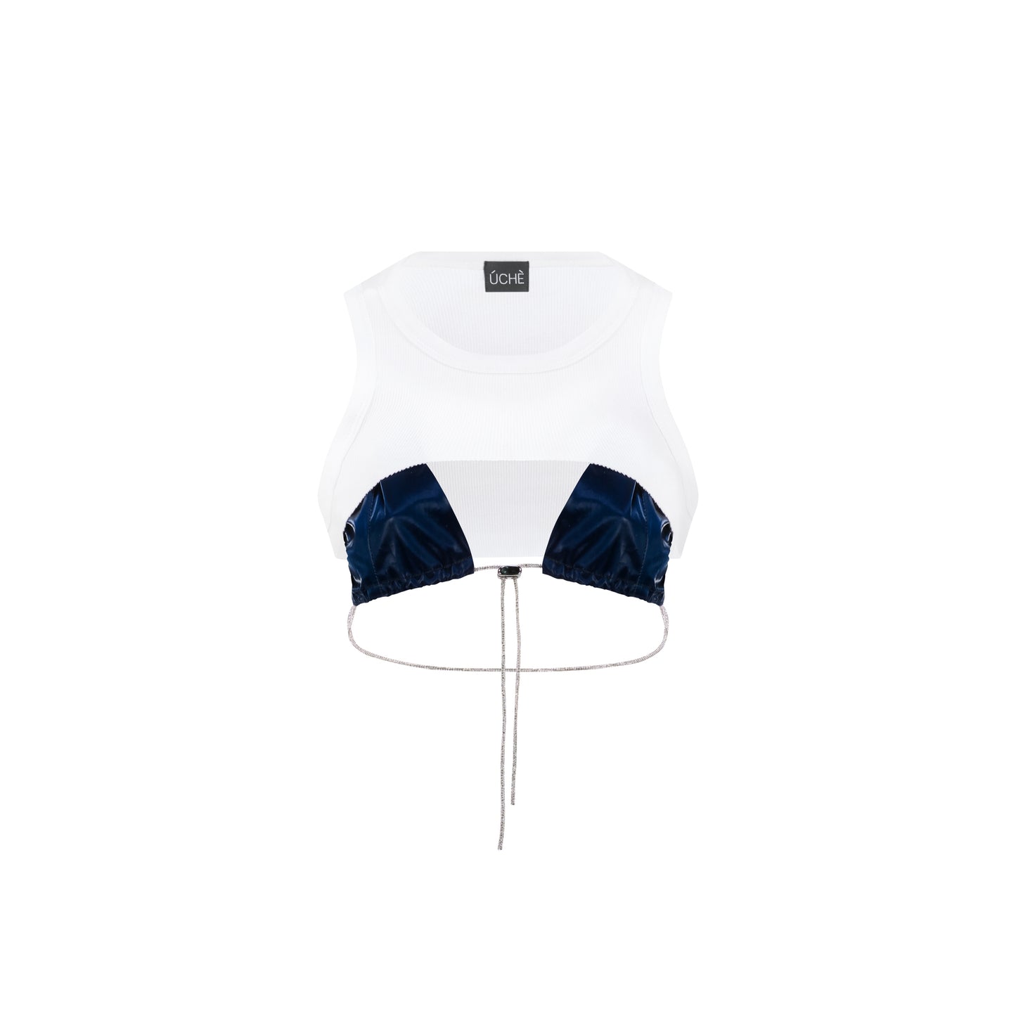 Navy Bikini Layered Tank Top