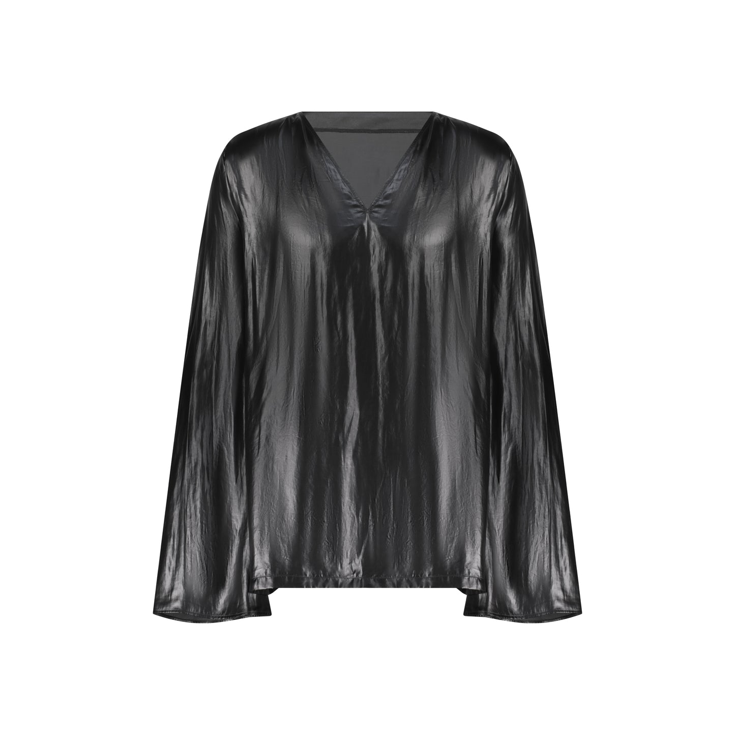 Black Wide Sleeves Shirt