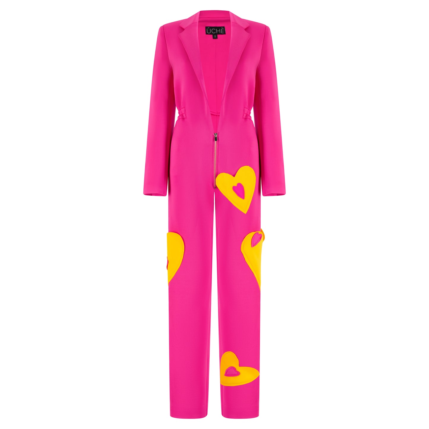 Pink Heart Detail Jumpsuit