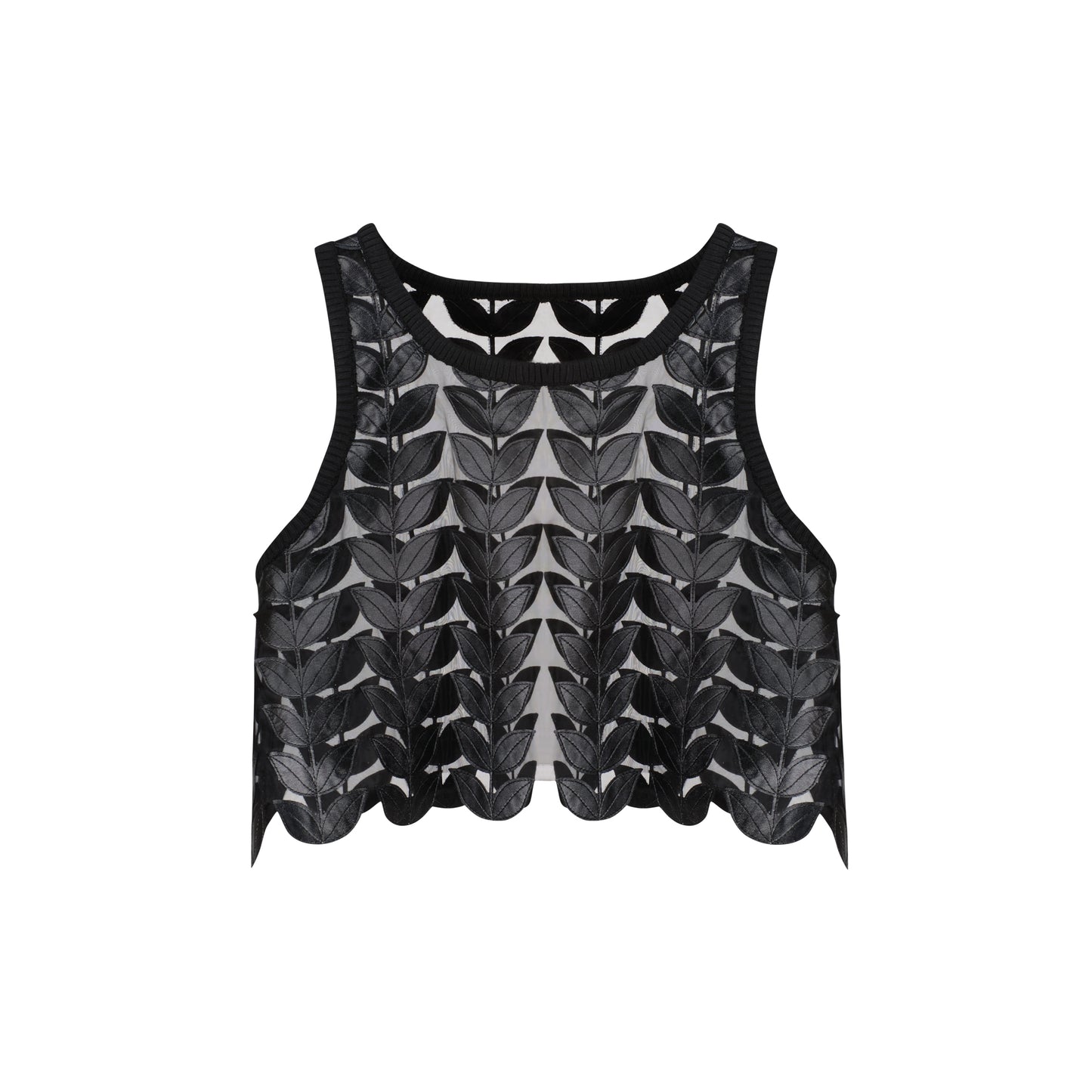 The Leather Leaf Crop Top