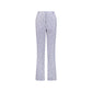 Blue Embossed Jacquard Pants