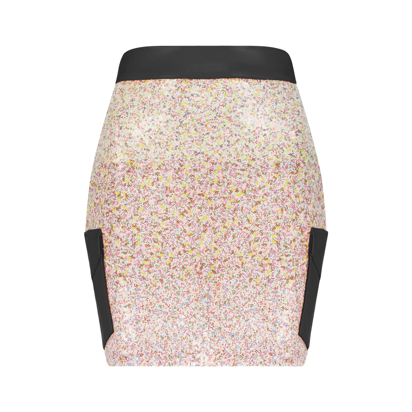 Orange Sequin Tom Boy Skirt