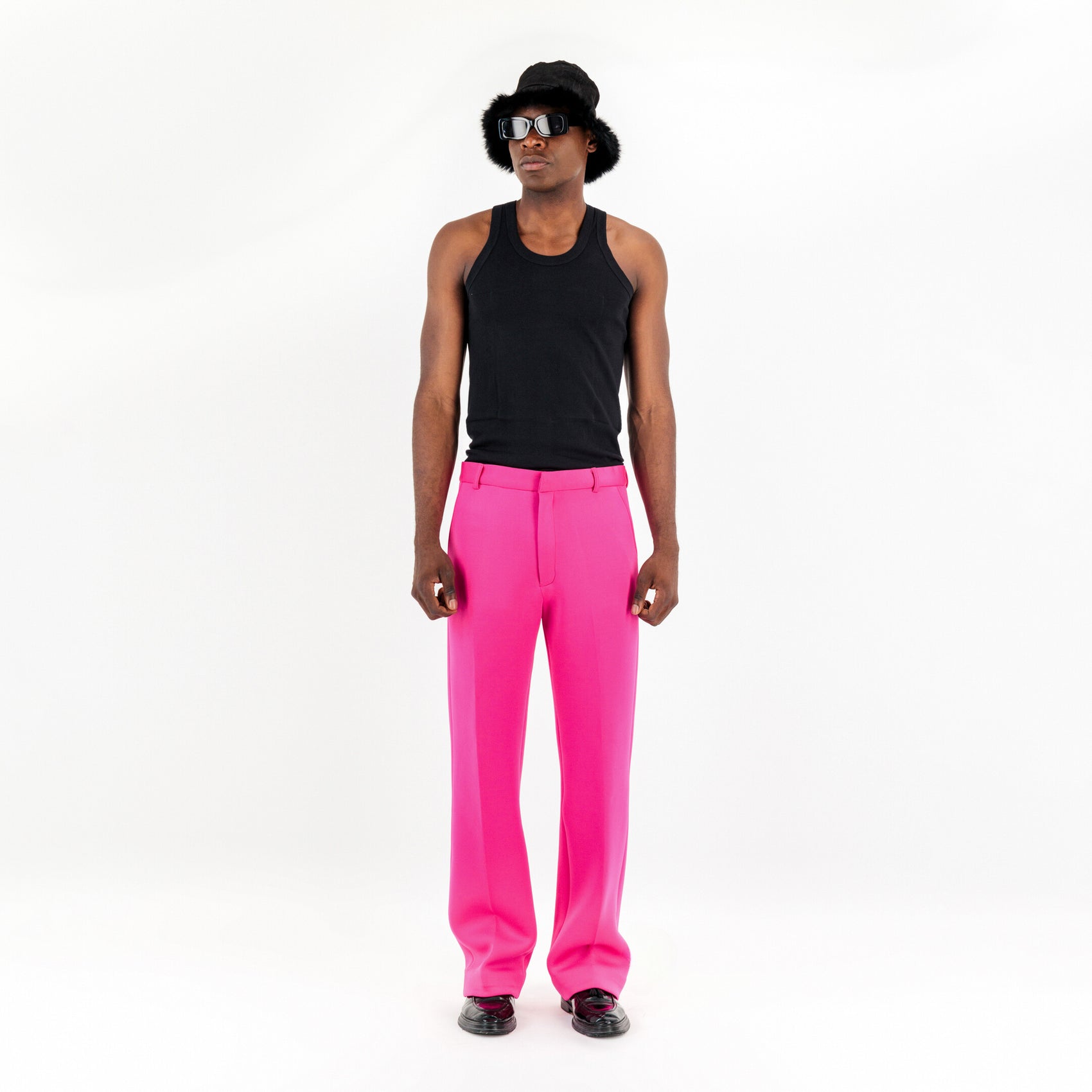 Pink Straight Cut Pants