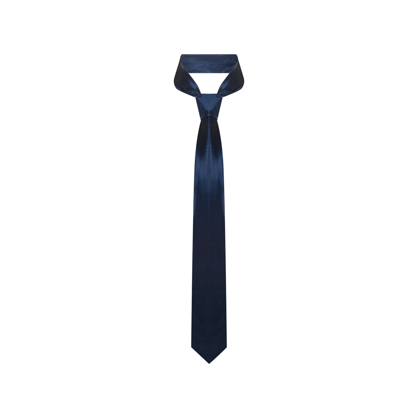 The Navy Blue Metal Tie