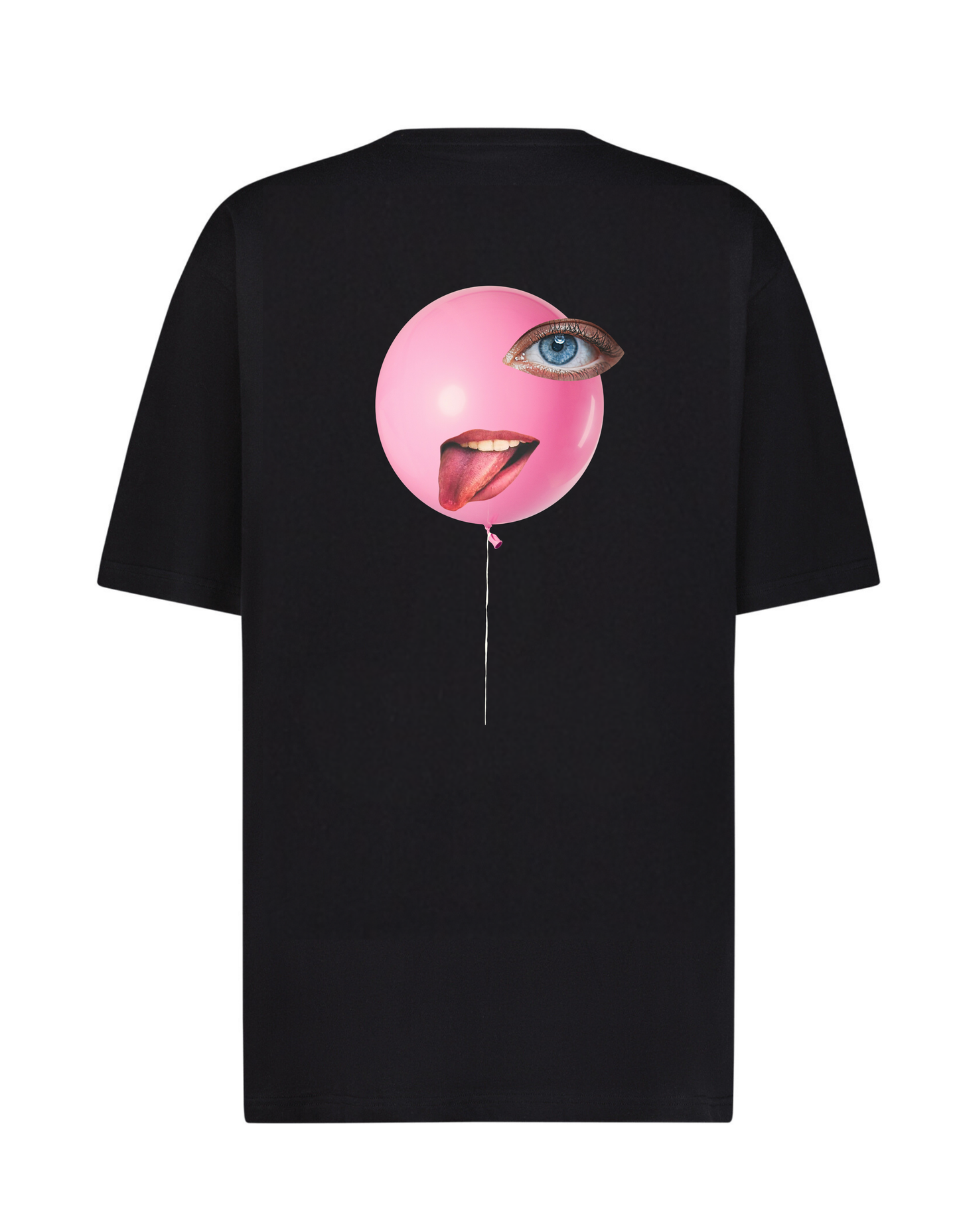 Balloon Face Black T-Shirt