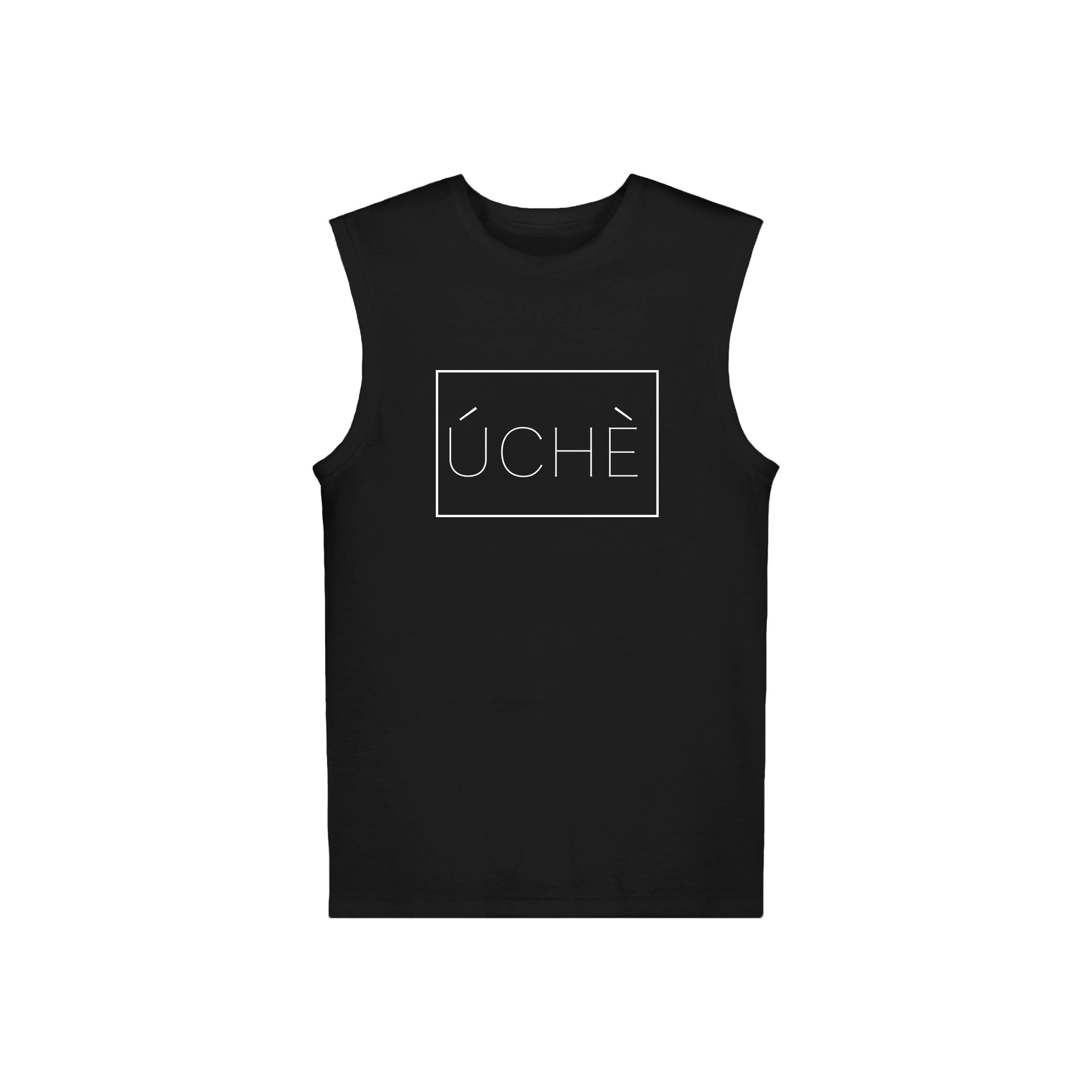 Black ÚCHÈ Logo Sleeveless Shirt