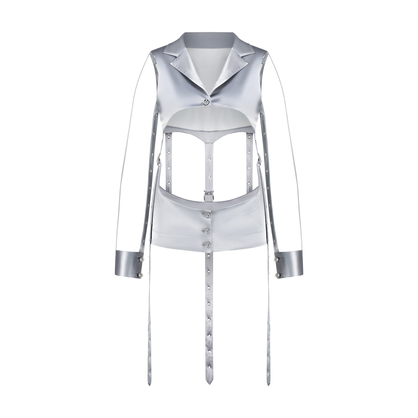 Cut Out Silver Jacket