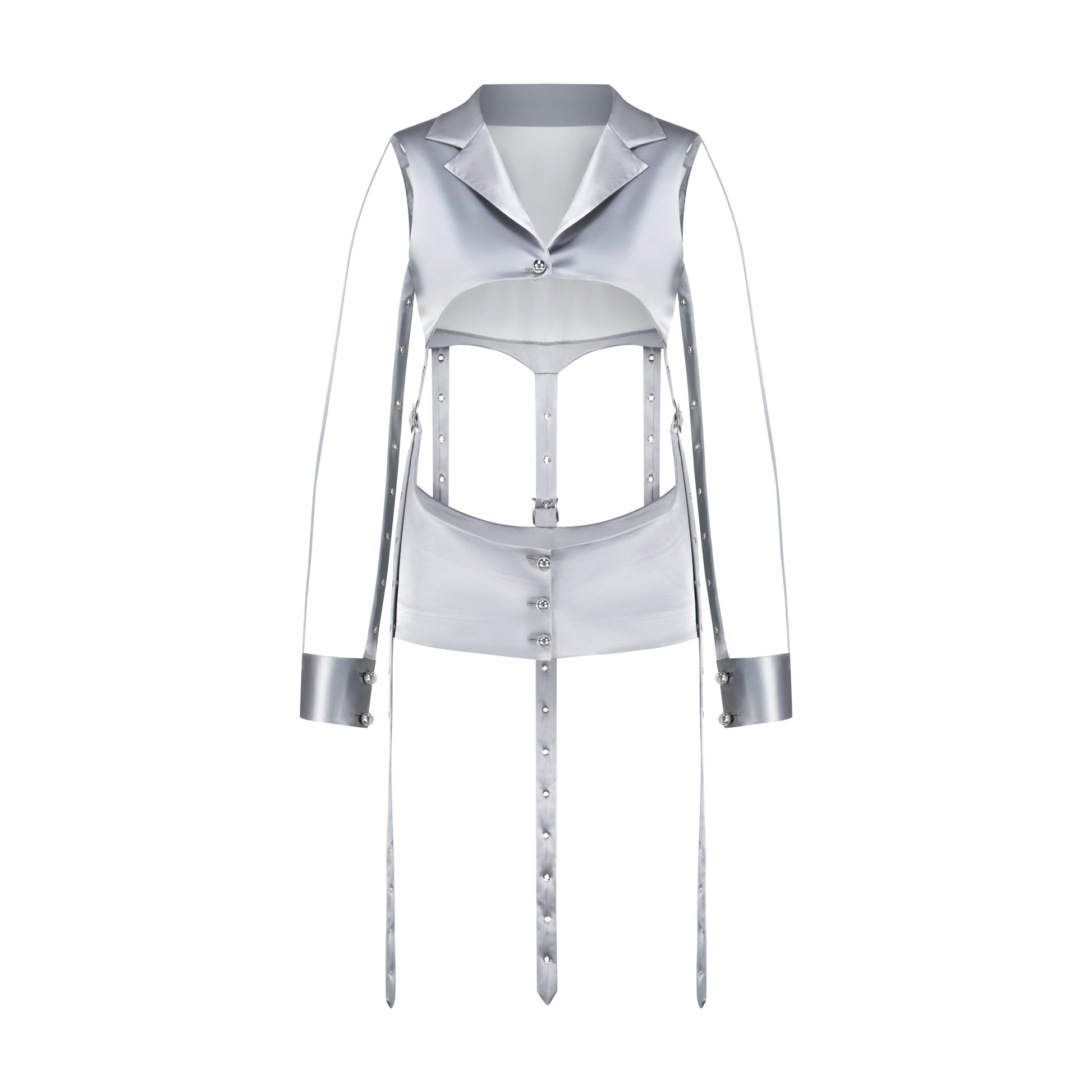 Cut Out Silver Jacket