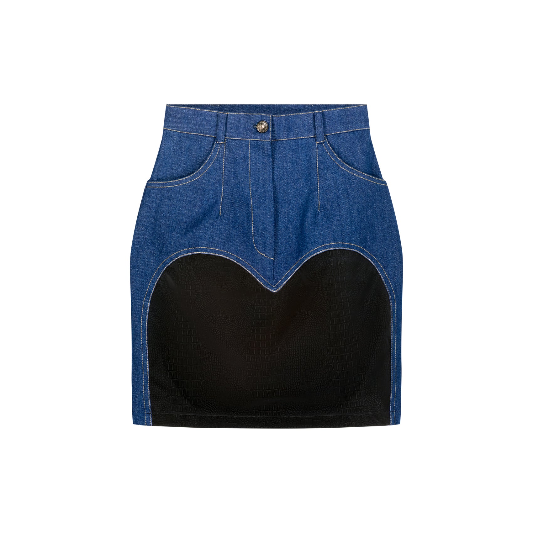 Denim Heart Skirt