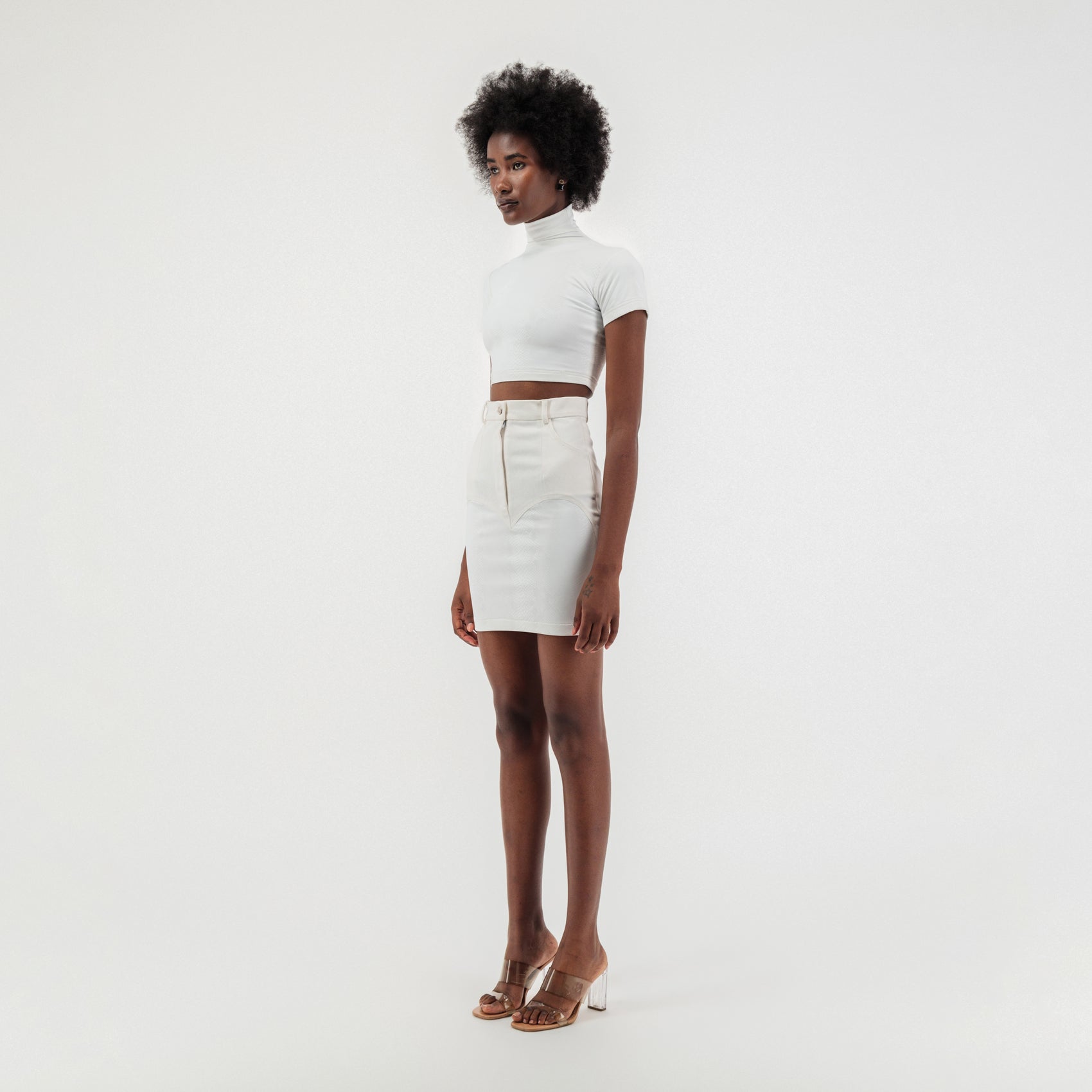 Half heart mini Skirt