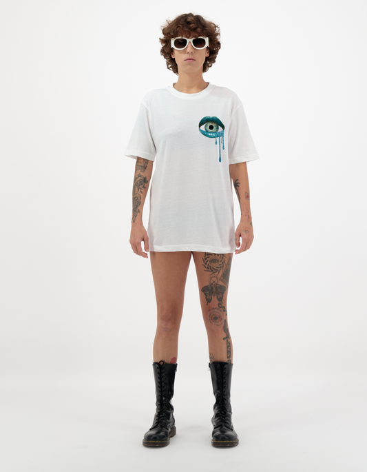 Mouth Eye White T-Shirt