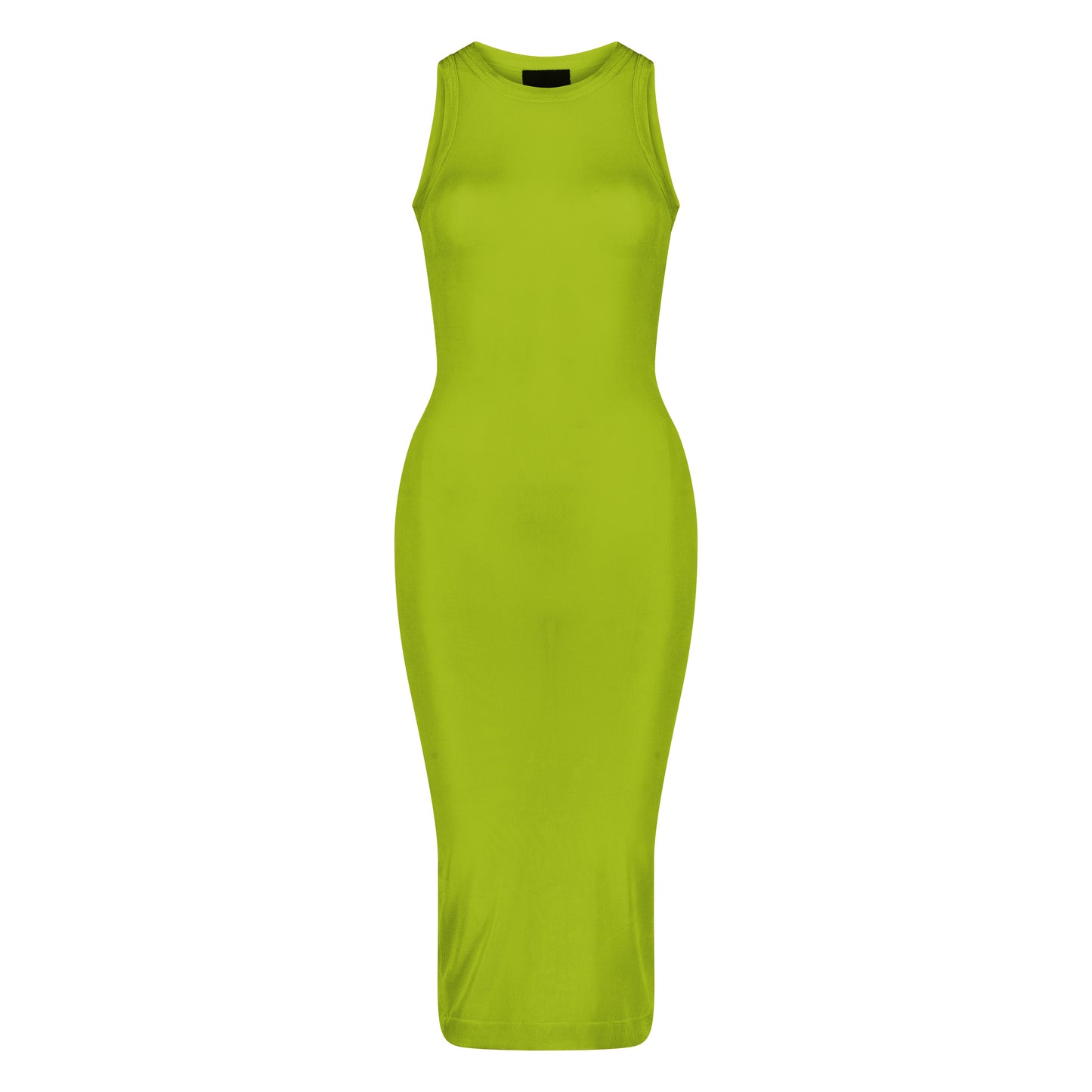 Semi-Sheer Dress In Green, L Semi-Sheer Dress In Green, L