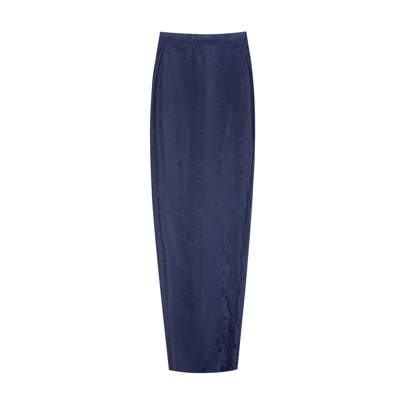 Snake Print Scrunched Pencil Skirt