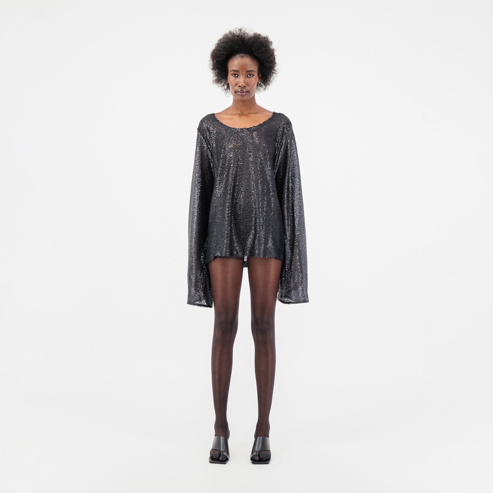 Sequin Oversized Shirt