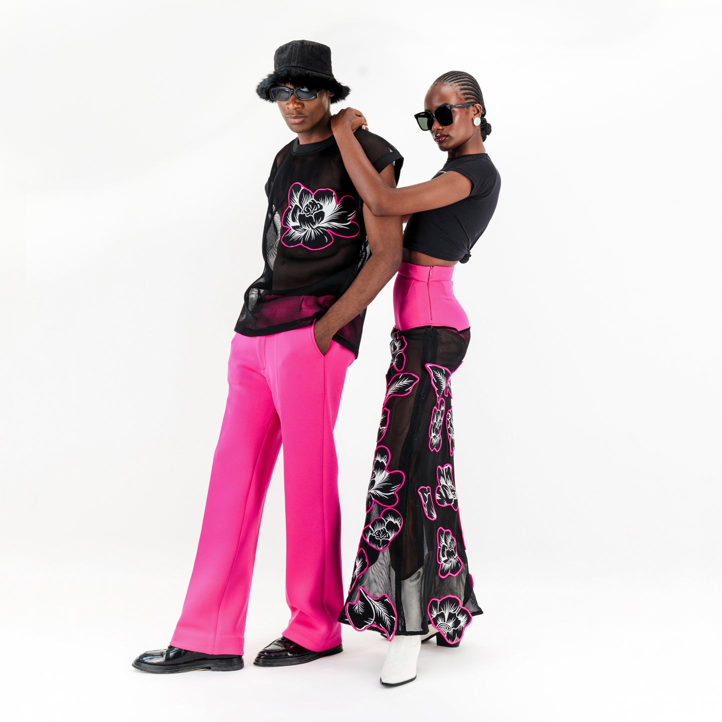 Pink Straight Cut Pants