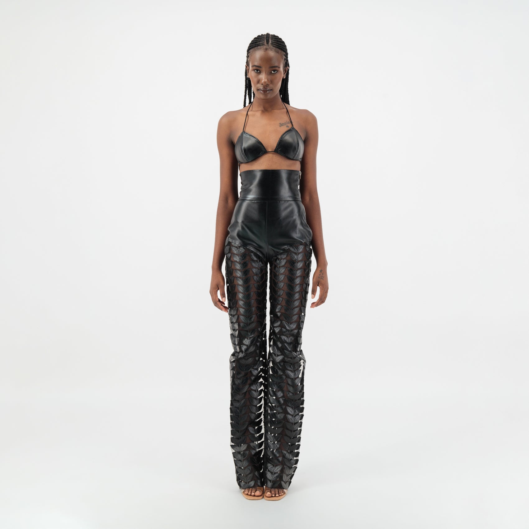 The Leather Leaf High Waist Pants