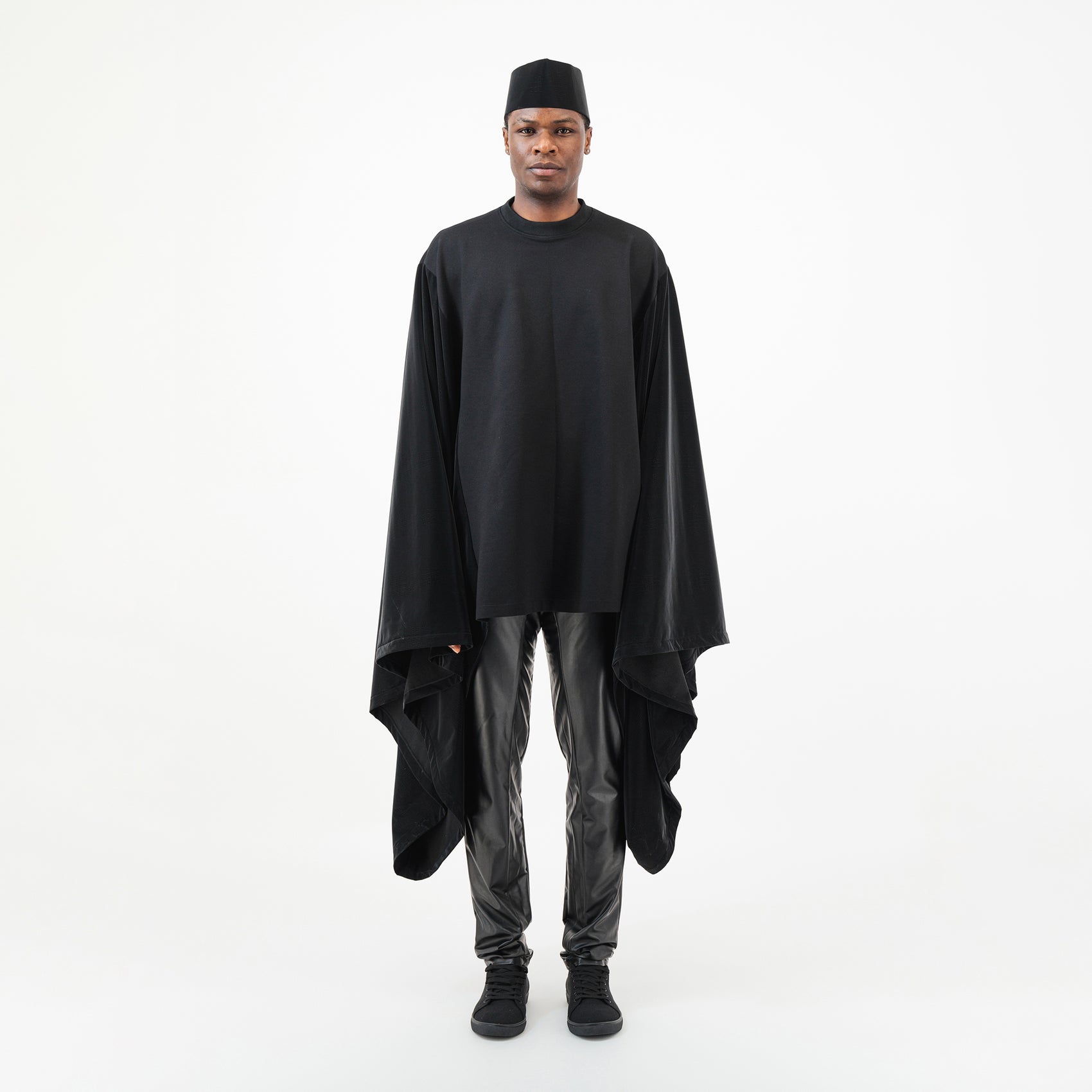 Crocodile Print Agbada Sleeves T - Shirt