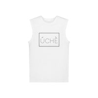 White ÚCHÈ Logo Sleeveless Shirt