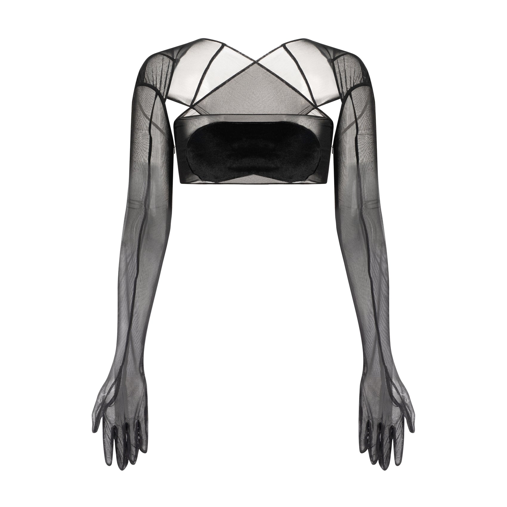X Glove Cropped Top