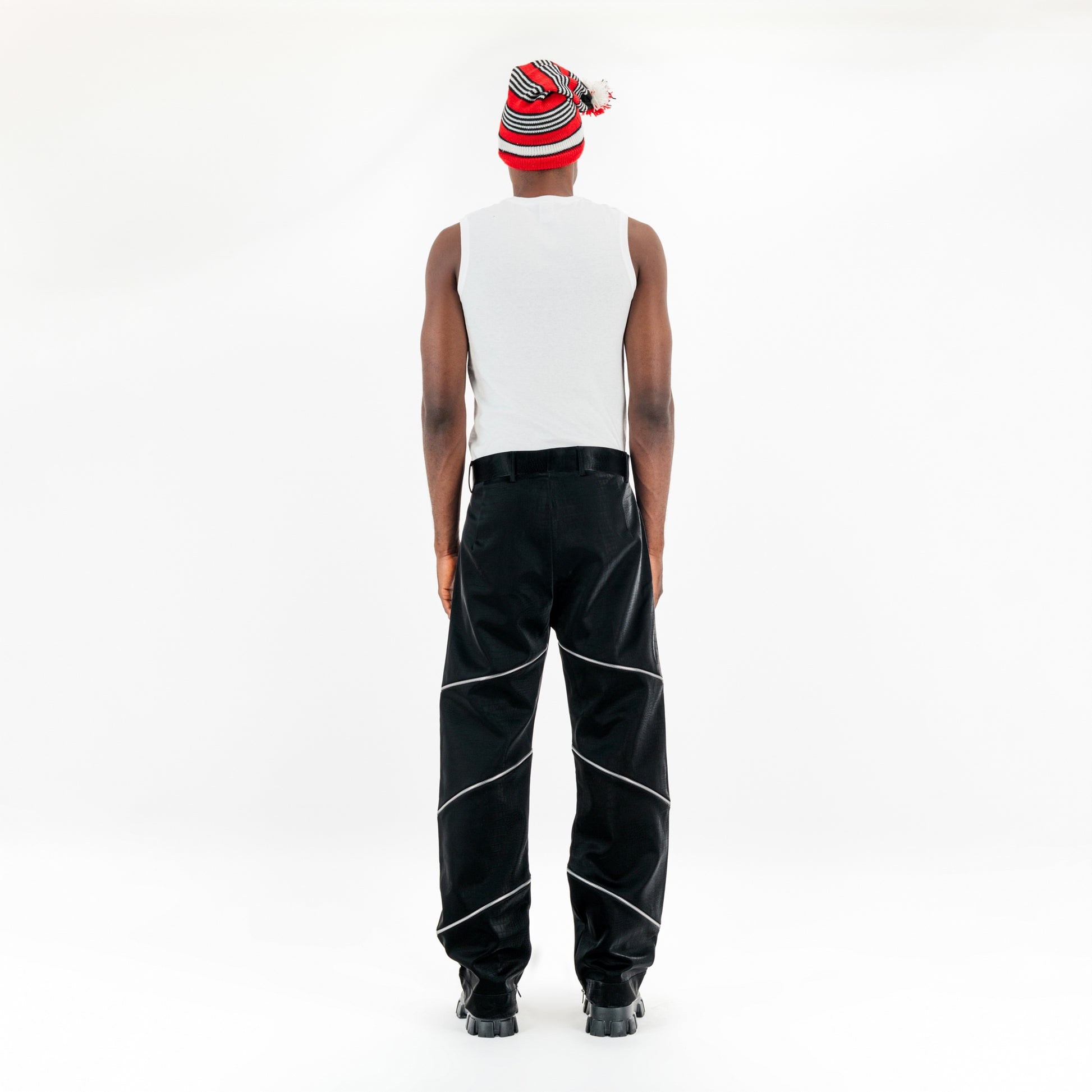 Buy Spiral Zipper Baggy Pants Online