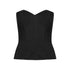 Black Denim Corset Top