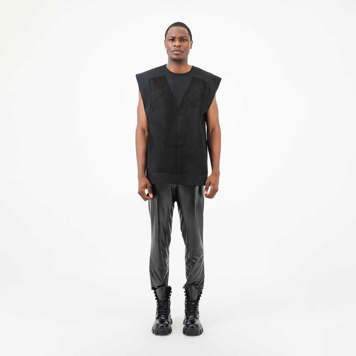Denim Sleeveless Shirt