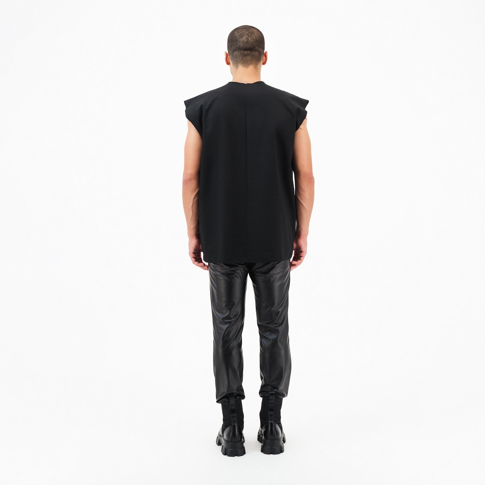 Denim Sleeveless Shirt