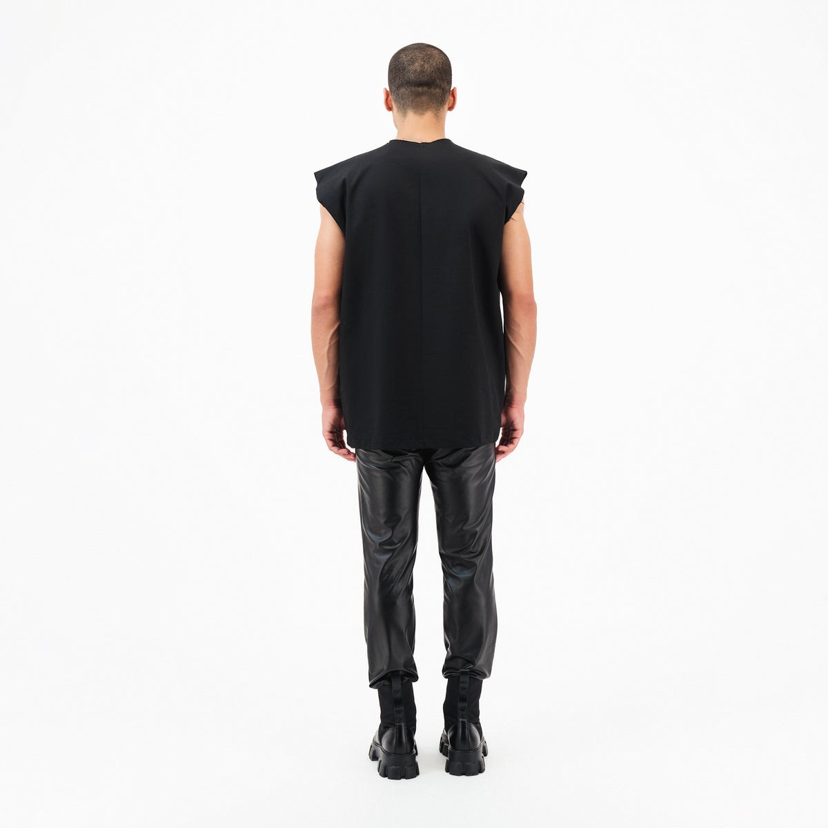 Denim Sleeveless Shirt