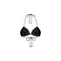 Black Faux Leather Bralette