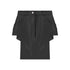 Black Faux Leather Cut Out Skirt