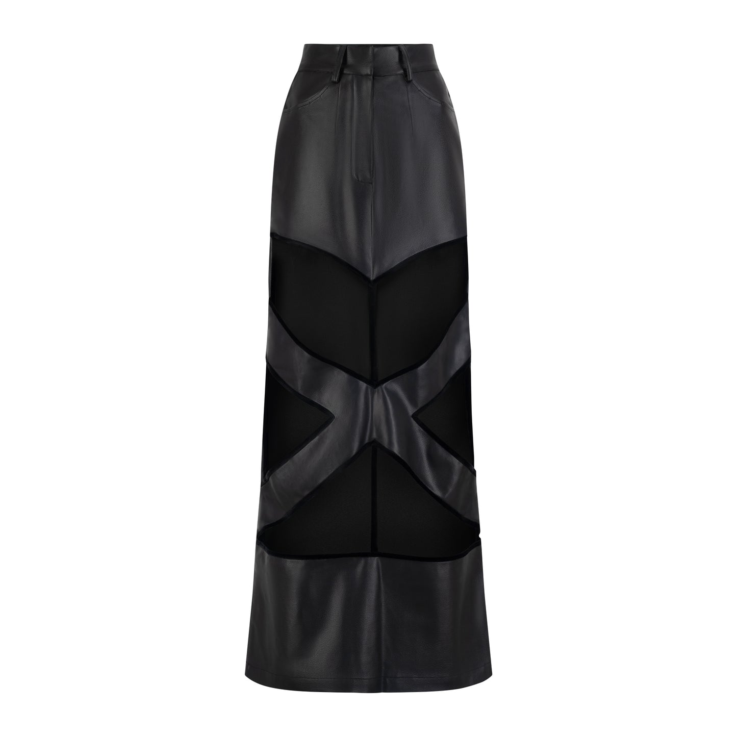 X Cut Out Maxi Skirt