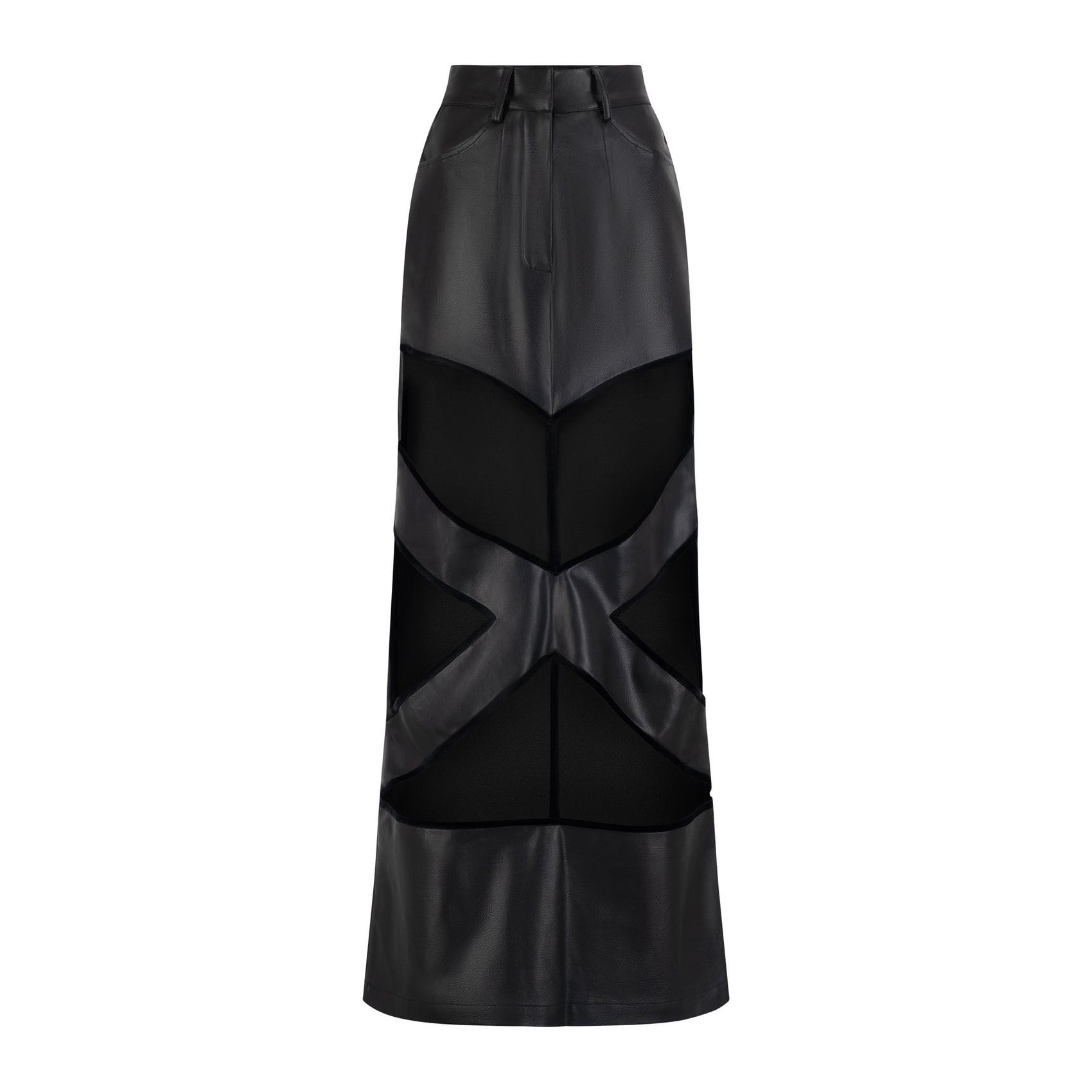 X Cut Out Maxi Skirt