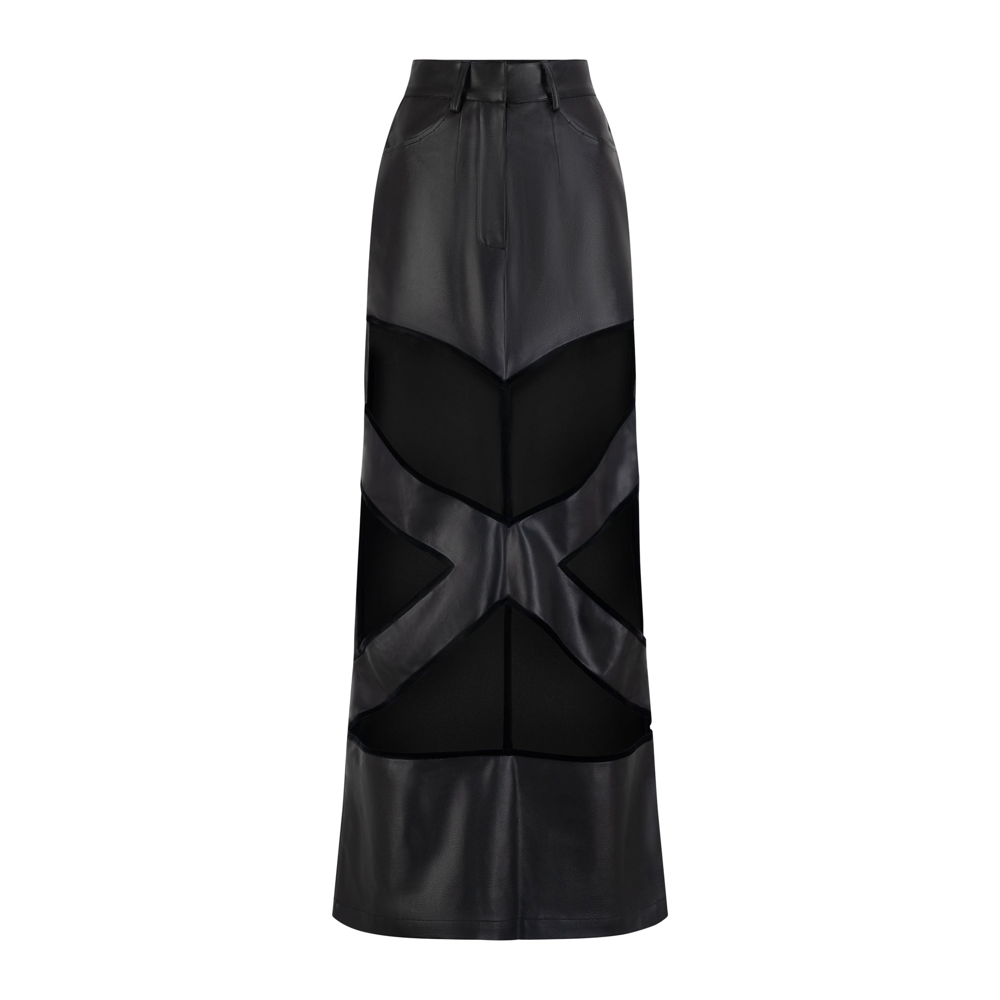X Cut Out Maxi Skirt
