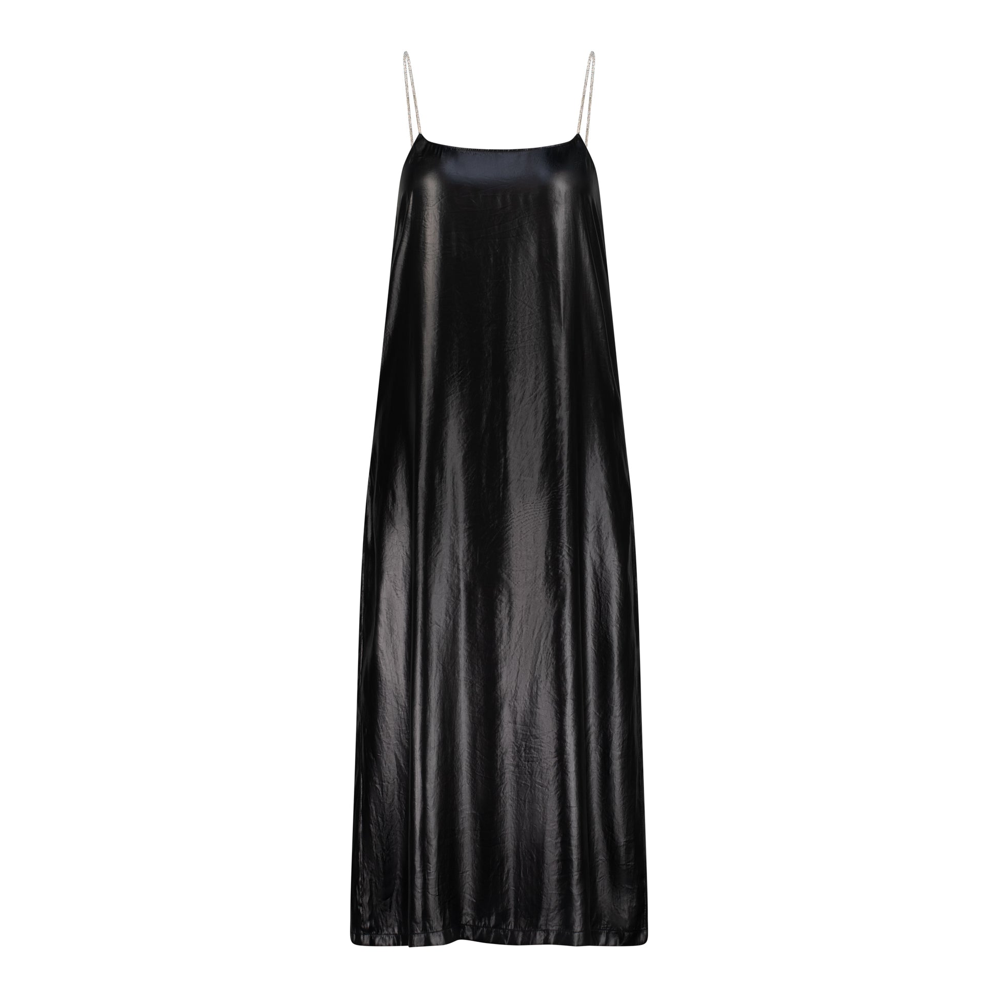 Midi Black Slip Dress