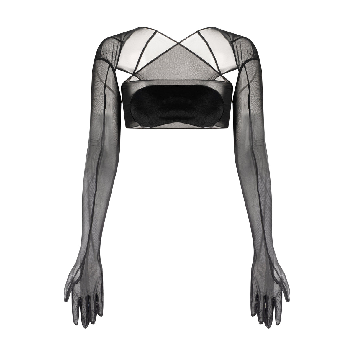 X Glove Cropped Top