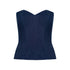 Blue Denim Corset Top