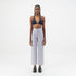 Blue Embossed Jacquard Pants