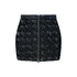 Braided Faux Leather Skirt