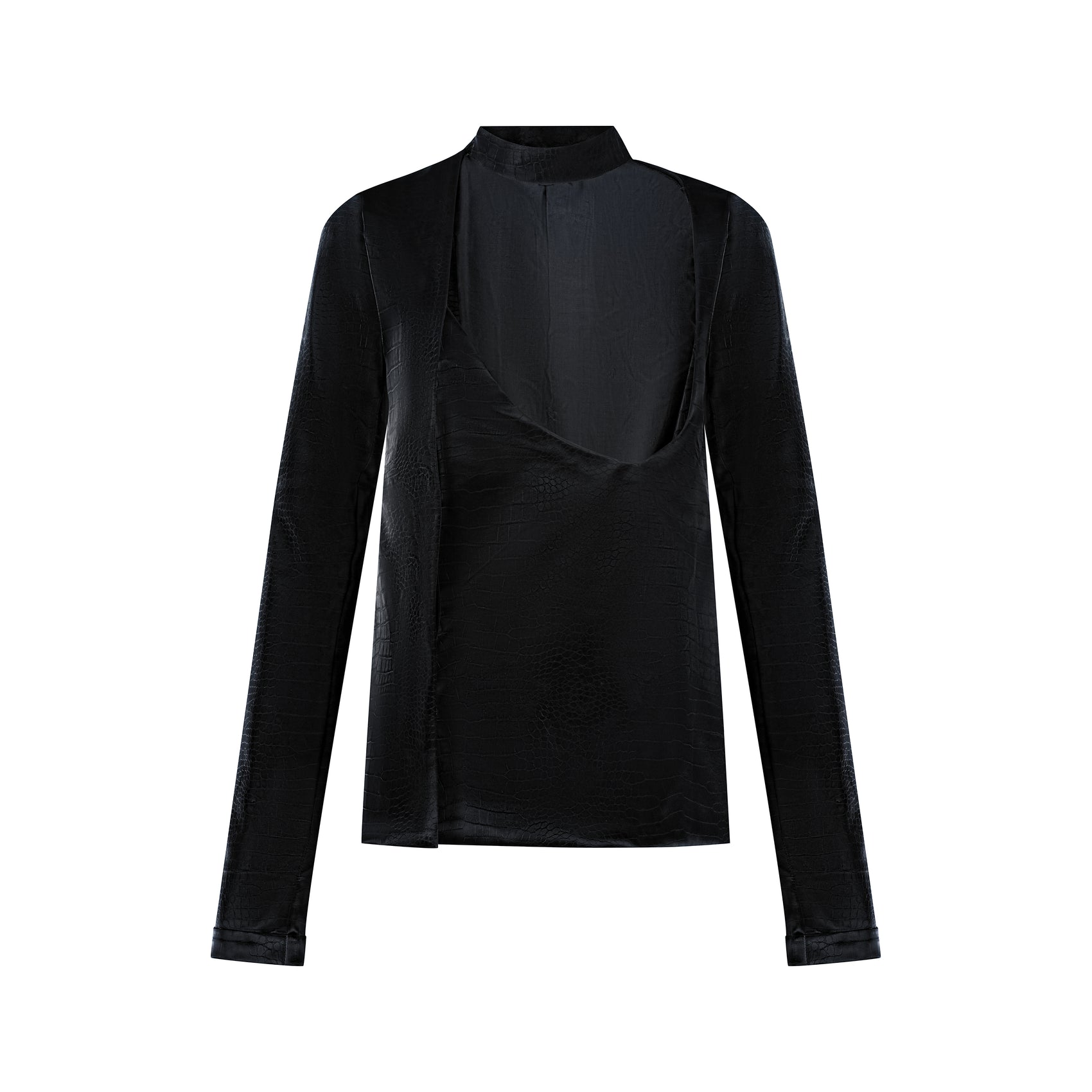 Cut Out Black Jacket