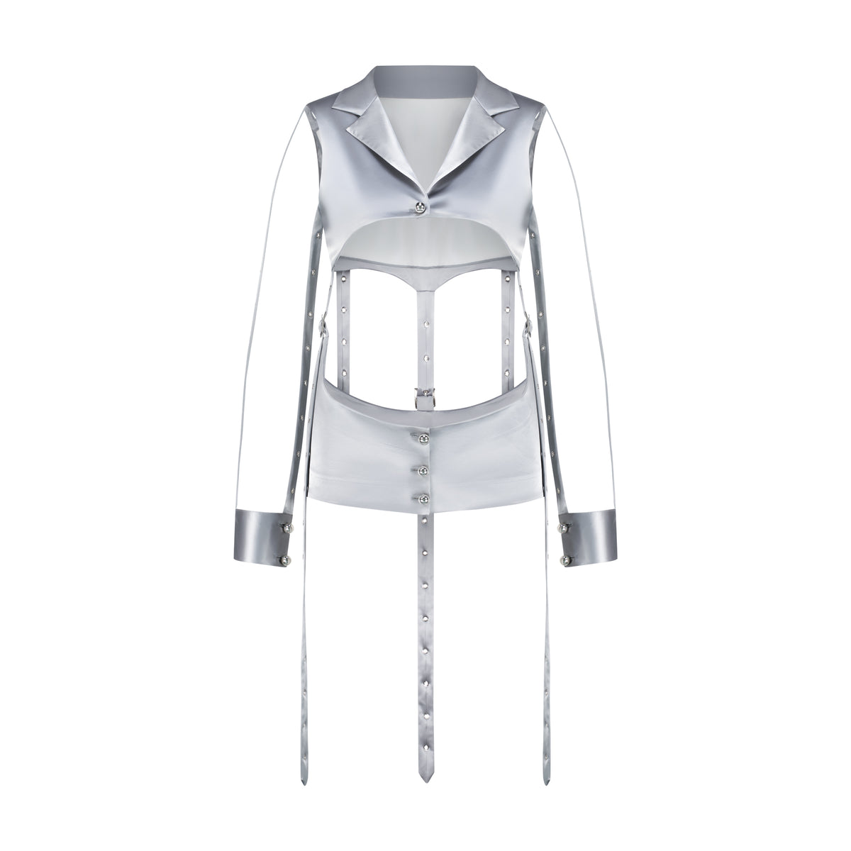 Cut Out Silver Jacket