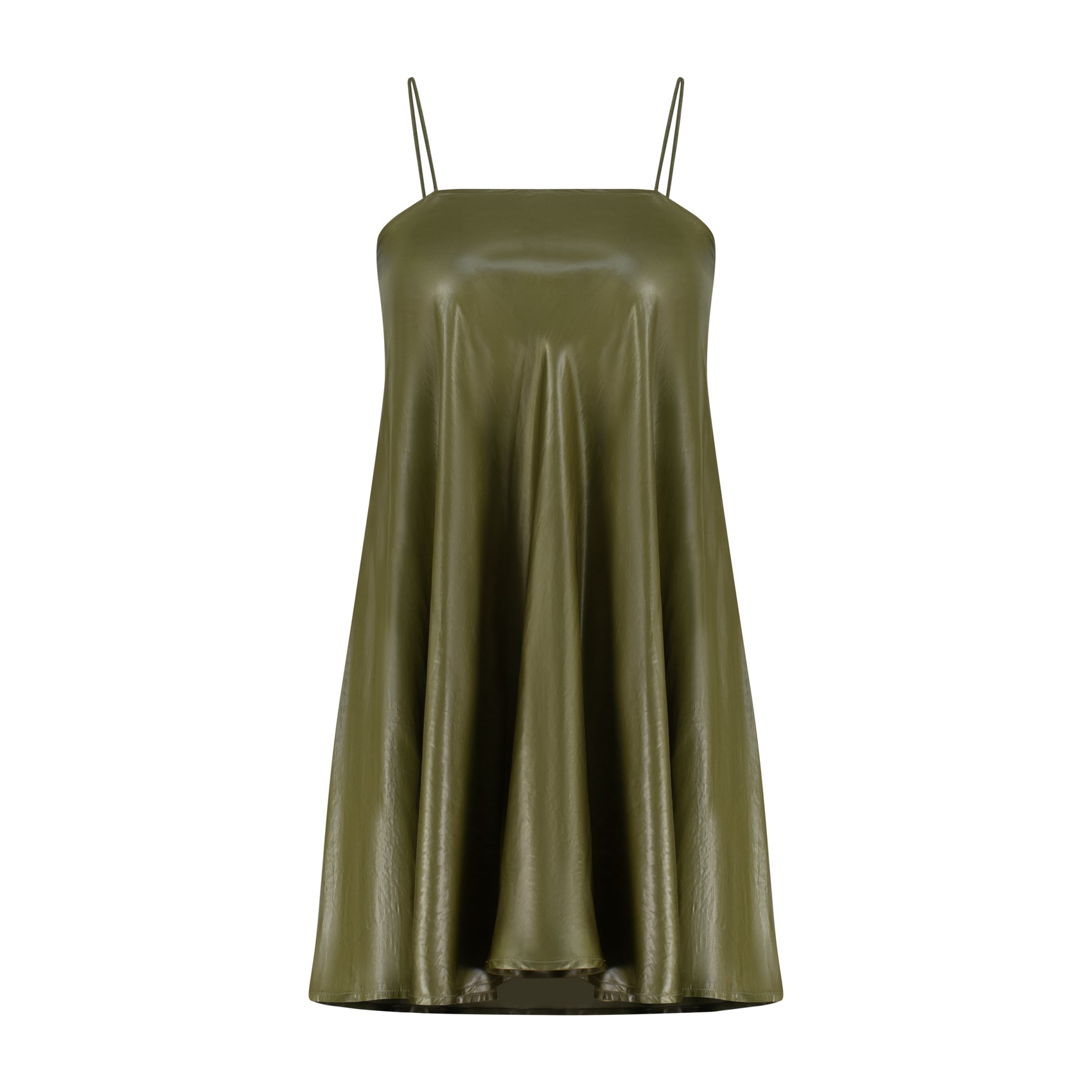 Green Mini Slip Dress