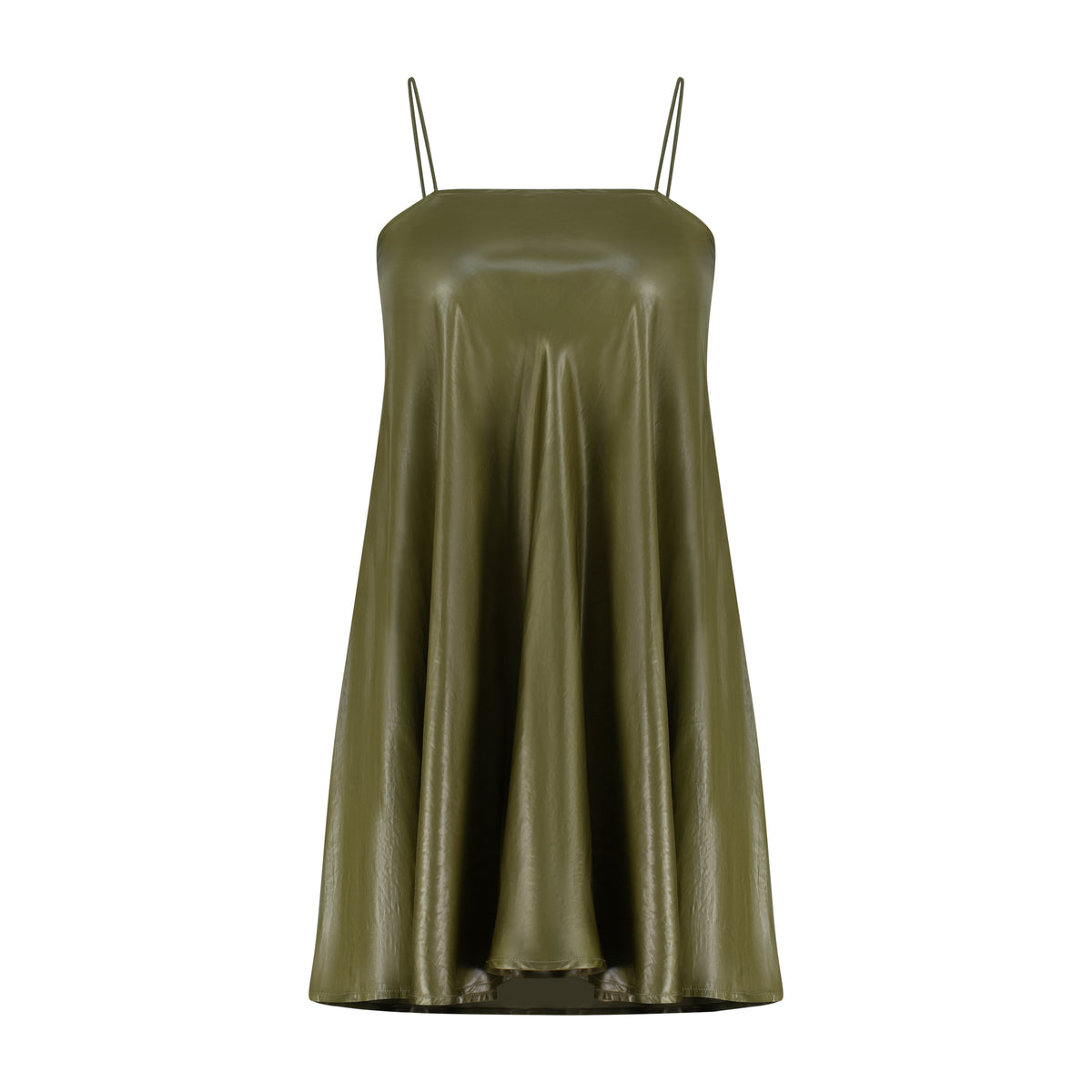 Green Mini Slip Dress