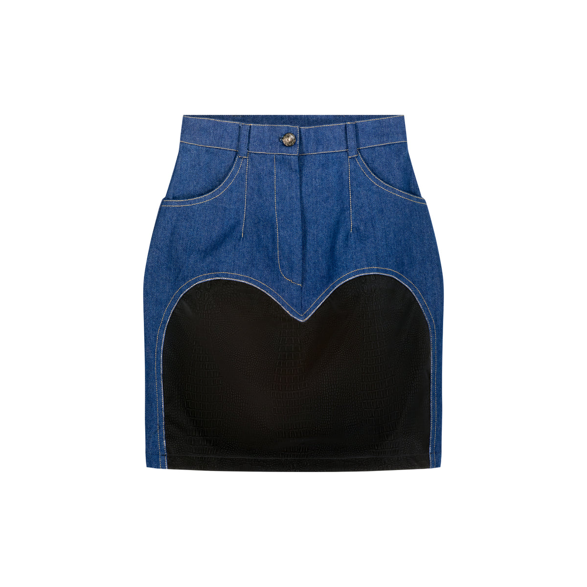 Denim Heart Skirt