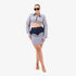 Embossed Jacquard Heart Skirt