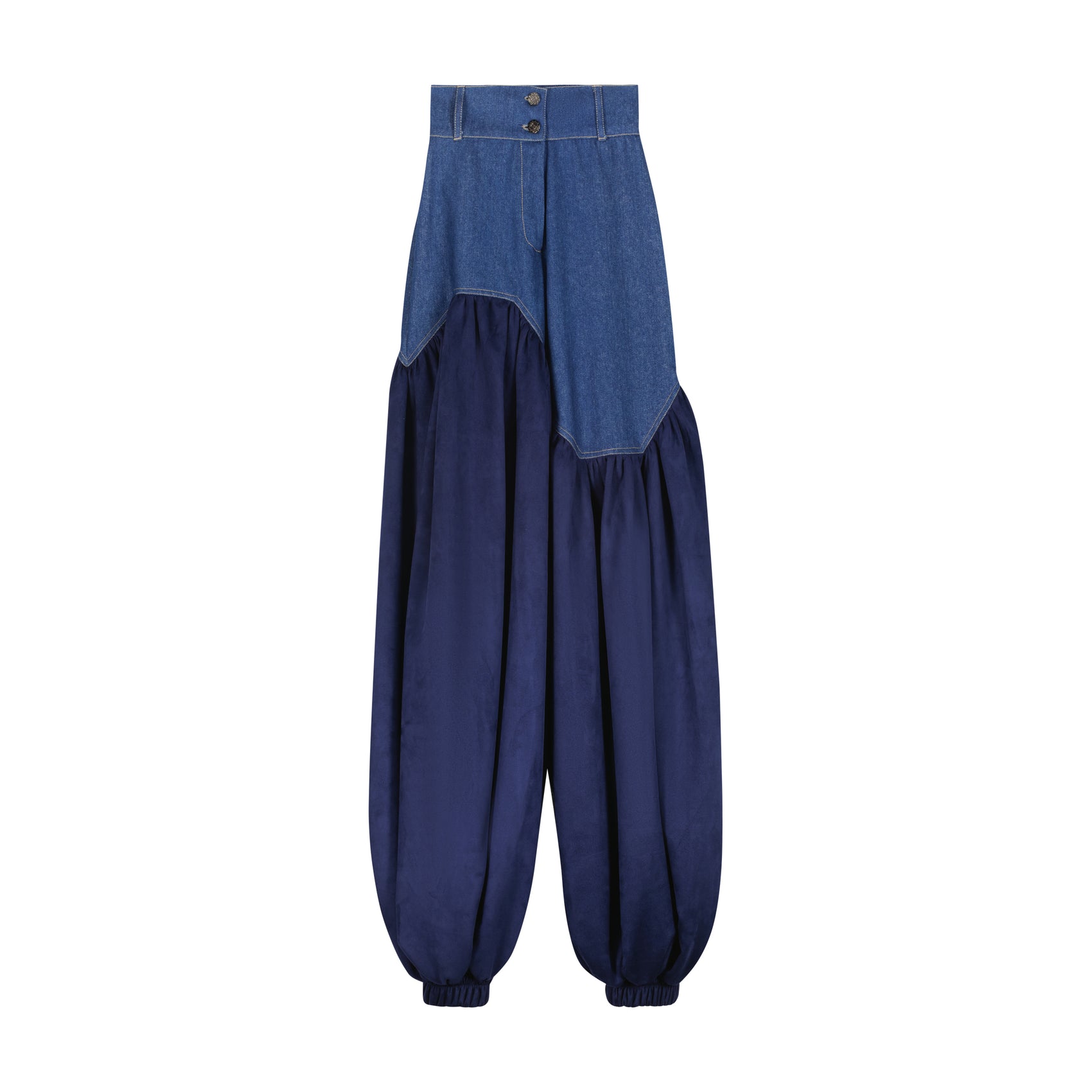 Two Tone Denim Pants